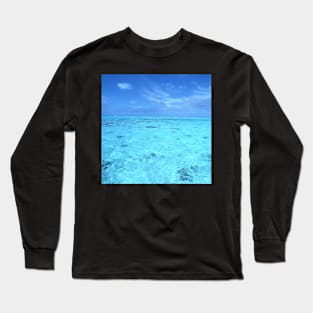 Blue Ocean Waves Long Sleeve T-Shirt